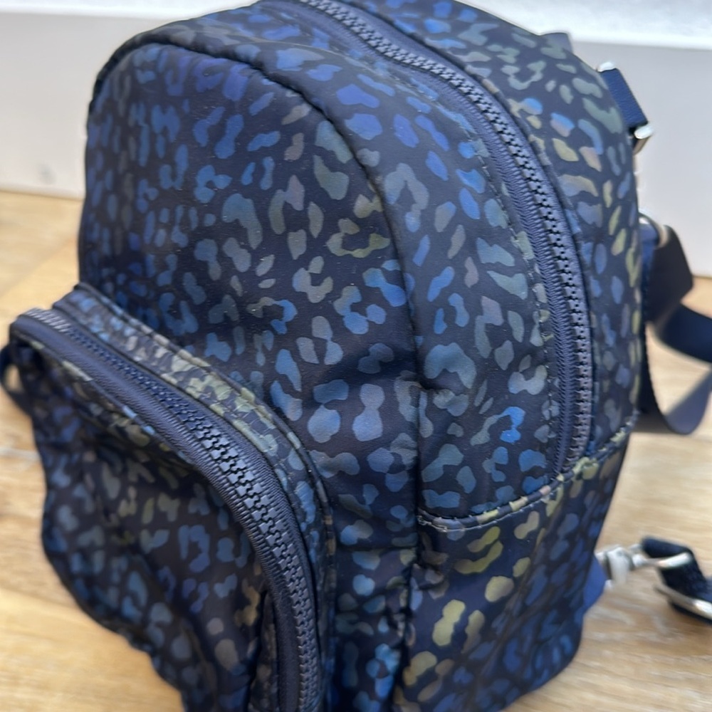 Fabletics Mini Backpack Rainbow Leopard Print - image 7